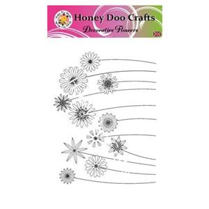 Honey Doo Crafts Decorative Flowers A6 Stamp Set
