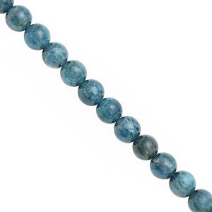 102cts Neon Apatite Smooth Round Approx 7 to 7.75mm, 20cm Strand