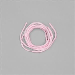 1m Light Pink Silk Cord Approx 2mm