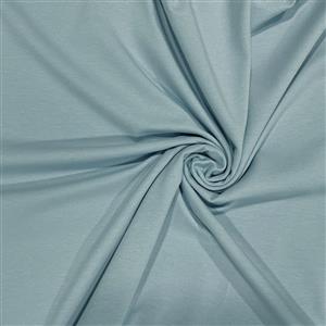 Organic Light Blue Plain Jersey Fabric 0.5m