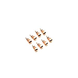 Rose Gold Plated 925 Sterling Silver Pendant Bail With Peg (8pcs)