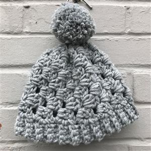 Adventures in Crafting Grey In Vogue Hat Crochet Kit