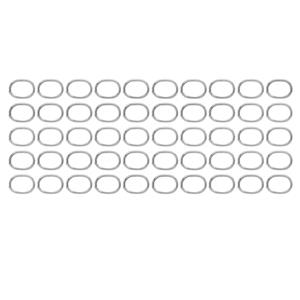 925 Sterling Silver Oval Jump ring Approx (OD-11x8.50 mm ID-9x6mm) (Wire Size-1mm) Pack of 50