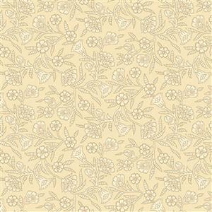 Ashton Collection Floral on Ivory Fabric 0.5m