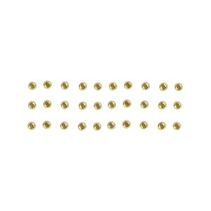 Gold Plated 925 Sterling Silver Plain Spacer Beads, Approx 2mm, Pack of 30 pcs 