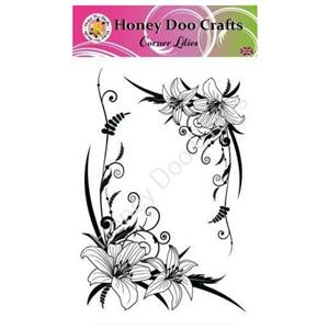 Honey Doo Crafts Corner Lilies A6 Stamp Set