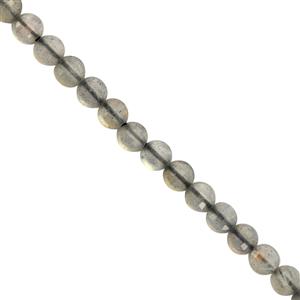 11cts Labradorite Faceted Coin Approx 4mm 20cm Strands 