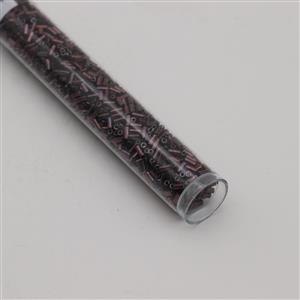 Miyuki Metallic Dark Raspberry Bugle Beads, 3mm (19.5GM)
