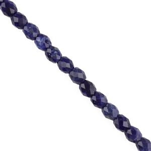 70cts Sodalite Faceted Drums Approx 6x6mm, 38cm Strand