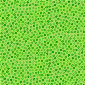 Whimsy Daisical in Green Polka Dot Fabric 0.5m