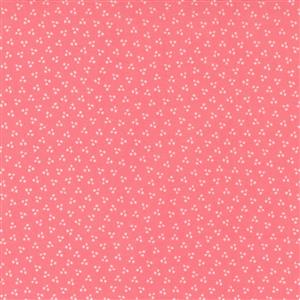 Moda Sincerely Yours Spring Dots Geometric on Flamingo Fabric 0.5m