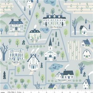 Riley Blake Little Women Town Dusk Fabric 0.5m