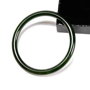65cts Imperial Sannan Skarn Nephrite Bangle Approx 6mm Thick ID 56-62mm