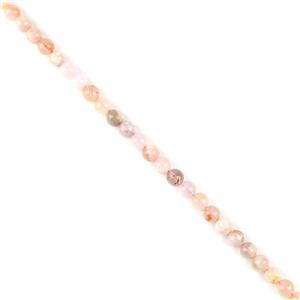 150cts Natural Cherry Blossom™ Agate Plain Rounds Approx 8mm, 37cm Strand 