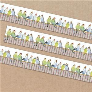 Emma Ball Budgies in Beanies Washi Tape 20mm Roll
