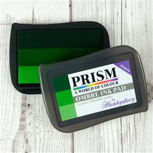 PRISM Ombré Ink Pad - Greens, Prism ink containing 3 co-ordinating green shades