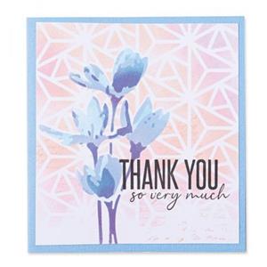 Layered Stencils 4PK Geo Flowers by Olivia Rose