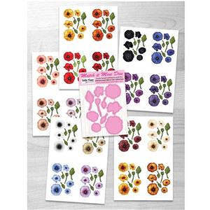 DM - Match It Mini Poppy Die Set with Match It sheets and Forever Code