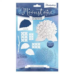 Moonstone Combos - Build a Hydrangea Contains 6 metal dies & 5 stamps