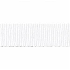 White Grosgrain Ribbon 40mm x 1m