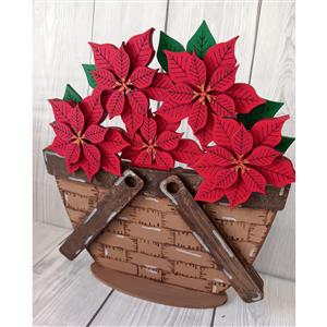 MDF Basket and Poinsettia