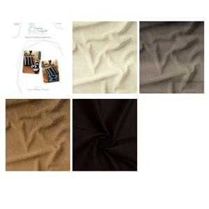 Family Comforts Brown Tones Velvet Trinity Cushions Kit: Instructions & Fabric (2m)