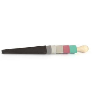 Emery Paper Ring Shells with Wooden Cone