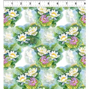 Decoupage Collection Floating Lily Pads Fabric 0.5m