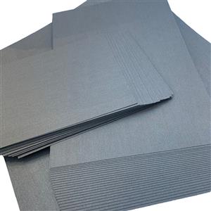 Smithy's Bumper Deal Multi Buy - Deep Silver Grey Pearlescent Card Pack - 300gsm - 12x12, A4 & A5 - 75 Sheets Total