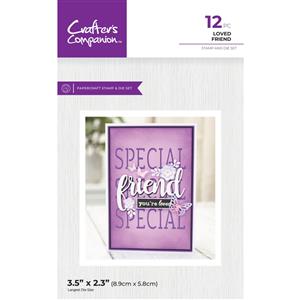 Crafter's Companion Stamps & Dies - Loved Friend