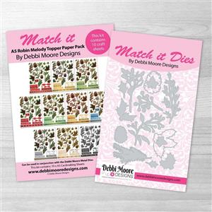 Match it - Christmas Foliage Die, Papers, Forever Code Set