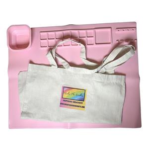Under The Rainbow Silicone Mat 50CM Pink with storage Tote bag