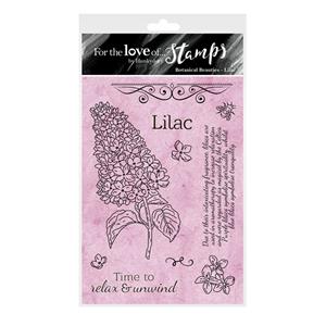 For the Love of Stamps - Botanical Beauties - Lilac A6 Stamp Set - 10 stamps