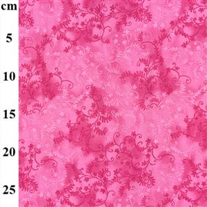 Craft Cotton Mystic Vine Cerise Fabric 0.5m