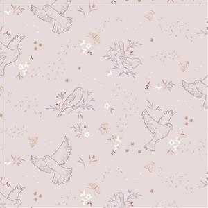 Lewis & Irene Presents Cassandra Connolly Meadowside Small Seeds Linen Fabric 0.5m