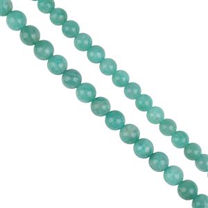  Mozambique Amazonite 6mm & 8mm Plain Rounds