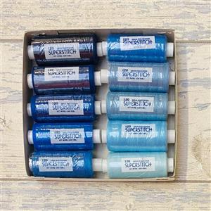 Living in Loveliness Set of 10 x Threads Blues