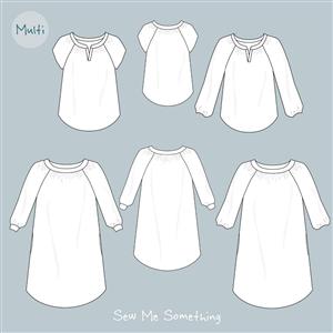 Sew Me Something Imogen Top & Dress Sewing Pattern (Sizes 20-34)