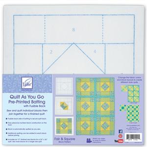 Quilt As You Go - Fair Square Pre-printed Wadding 100% Polyester