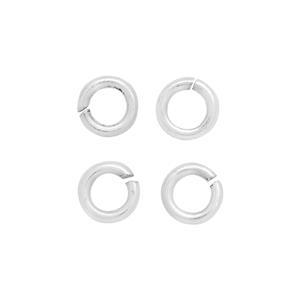 Silver Plated Copper Open Jump Rings ID Approx 3mm. (Approx 200pcs)