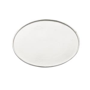 Silver Plated Base Metal Oval Brooch Back, Approx 54 x 40mm (1pc)