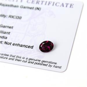 1.6cts Rajasthan Garnet 9x7mm Oval  (N)