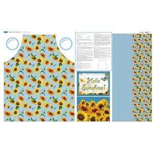 Debbi Moore Sunflower Apron Fabric Panel 140cm x 87cm