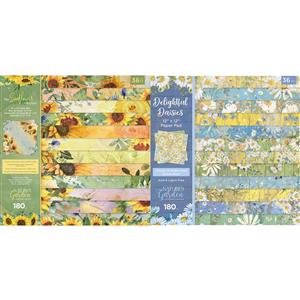 Natures Garden 12 x 12 Sunflower Paper Pad with Free Delightful Daisies 12 x 12 Paper Pad