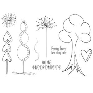 Pauline Wheeler Designs - A5 Stamps Trees, should be £14.99