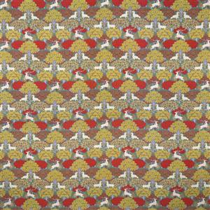Maurice Pillard Verneuil Deer Percale Fabric 0.5m