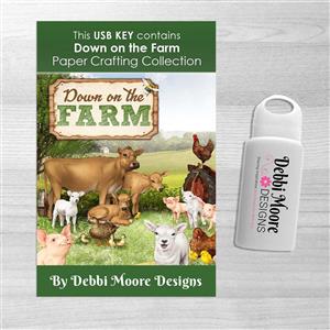 Debbi Moore Designs - Down on the Farm USB Key