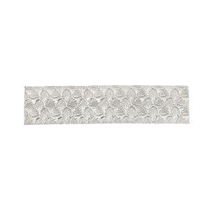 925 Sterling Silver Shell Textured Sheet Approx 7x1.5cm, Thickness - 0.45mm 