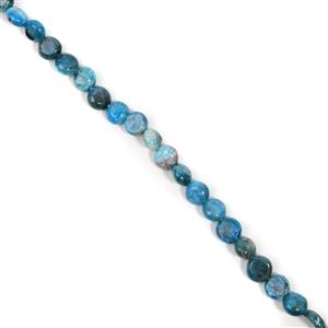 210cts Neon Apatite Coin Approx 10mm, 38cm 