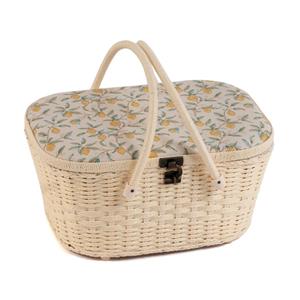Morris Lemons Wicker Basket Sewing Box